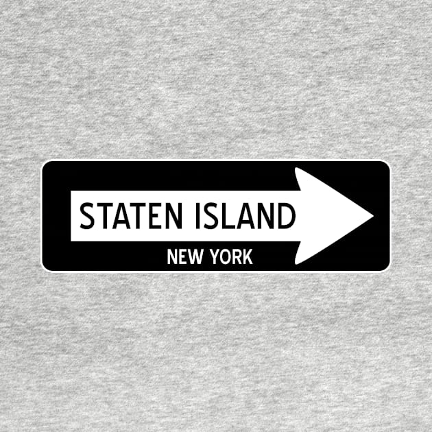 Staten Island One Way Sign by rydr2103